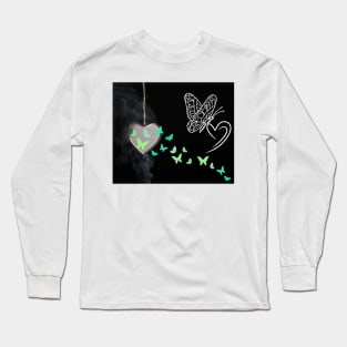 butterflies in my heart Long Sleeve T-Shirt